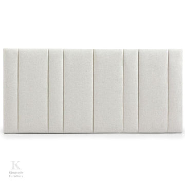Modena Panel Nontufted Bedhead - Natural Linen Bedhead
