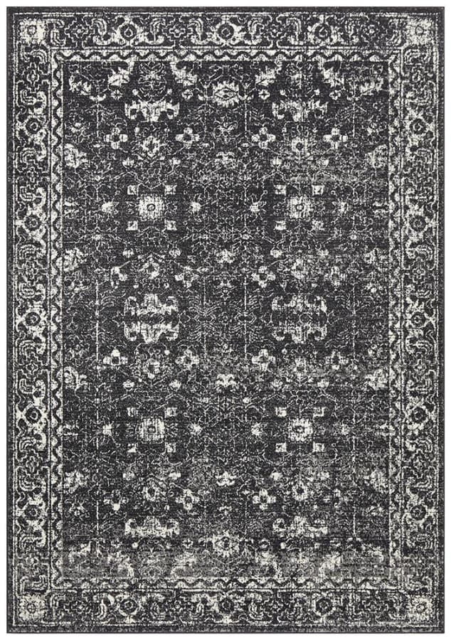 Evoke Estella Charcoal Transitional Rug Modern