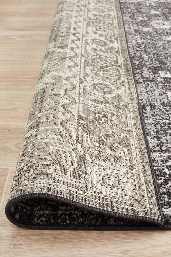 Evoke Estella Charcoal Transitional Rug Modern