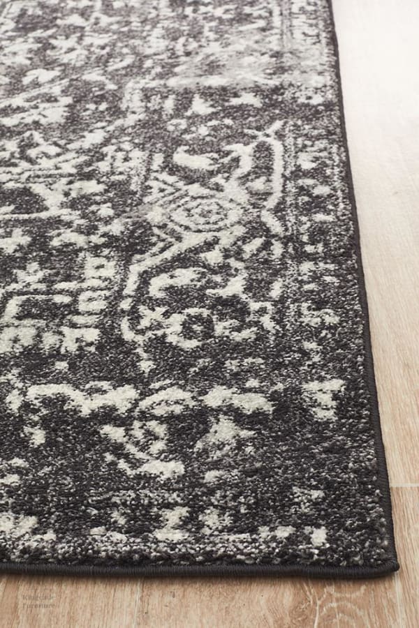 Evoke Scape Charcoal Transitional Rug Modern