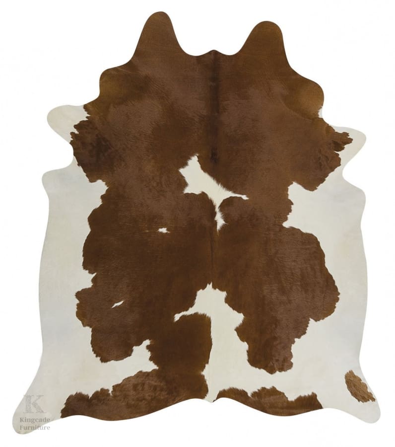Exquisite Natural Cow Hide Brown White Cowhide