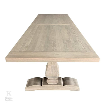 Hampton Style Oak Rectangular Dining Table 300 Cm W