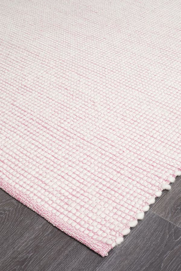 Poul Stunning Wool Pink Rug Modern