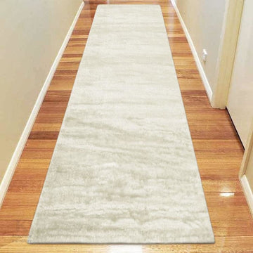 Soft Shaggy 1001 Ivory Hallway Runner