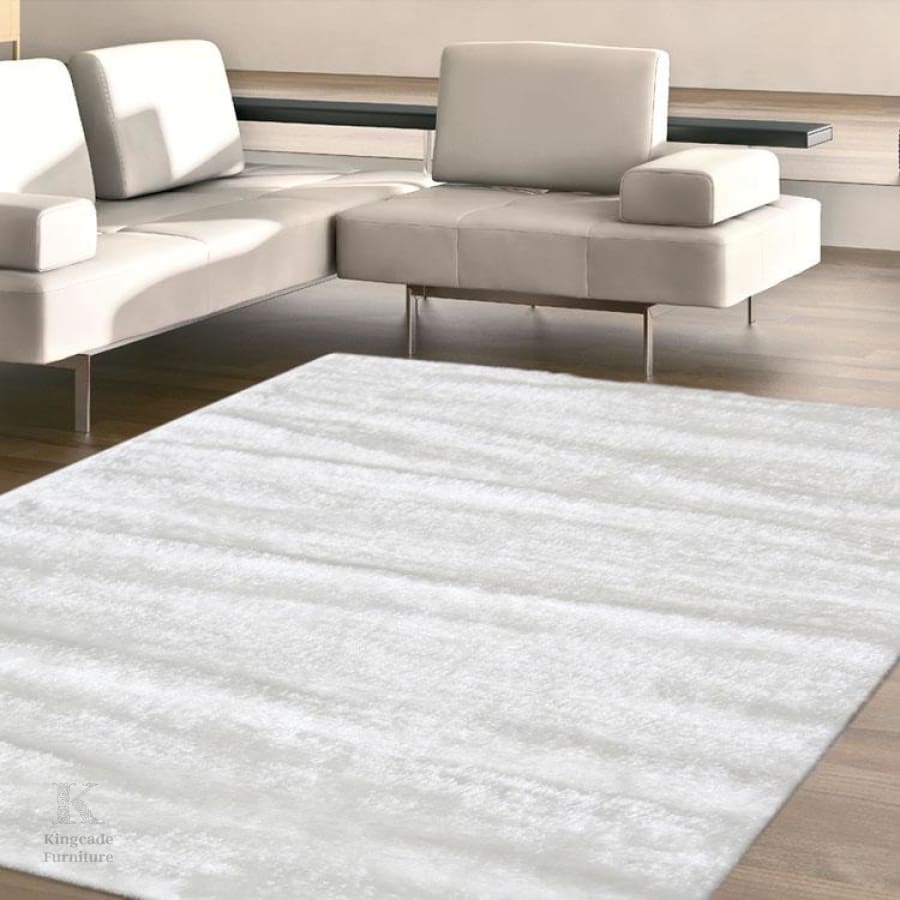 Soft Shaggy 1001 White Rug