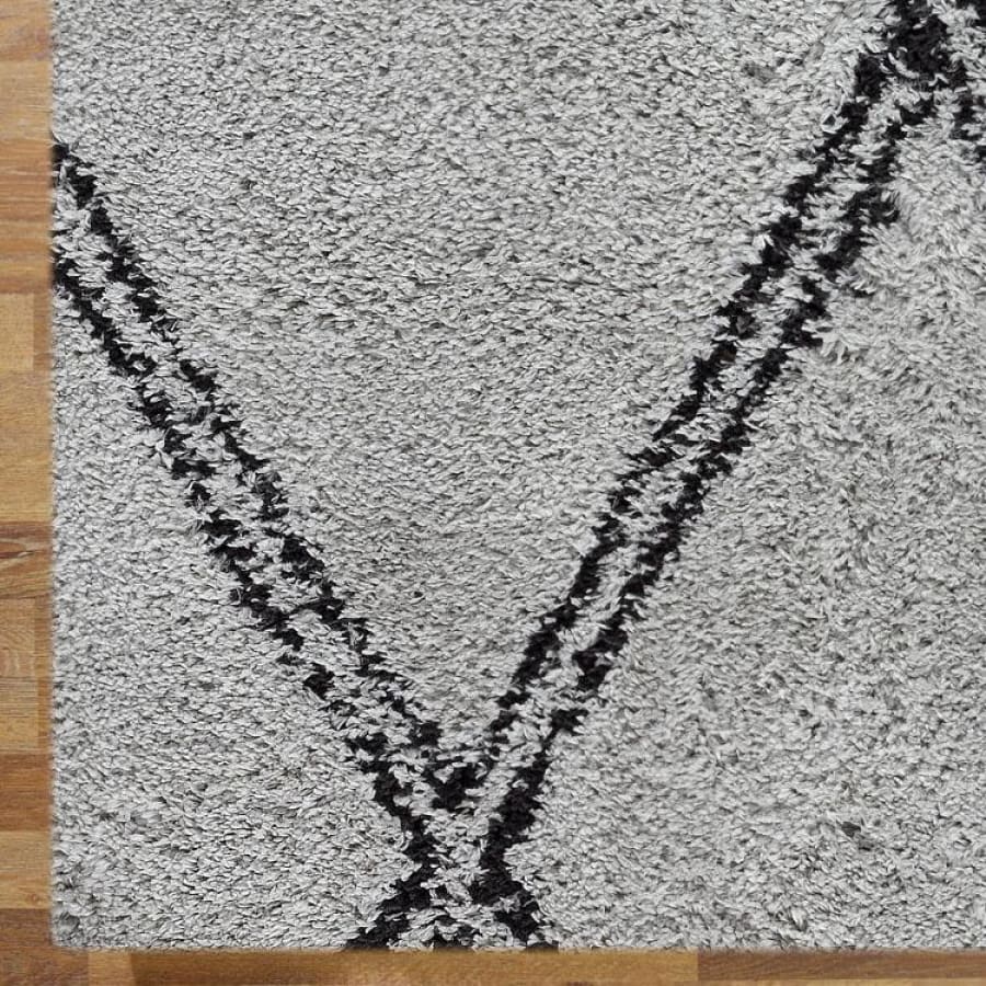 Sorento Shaggy 329 Grey Rug