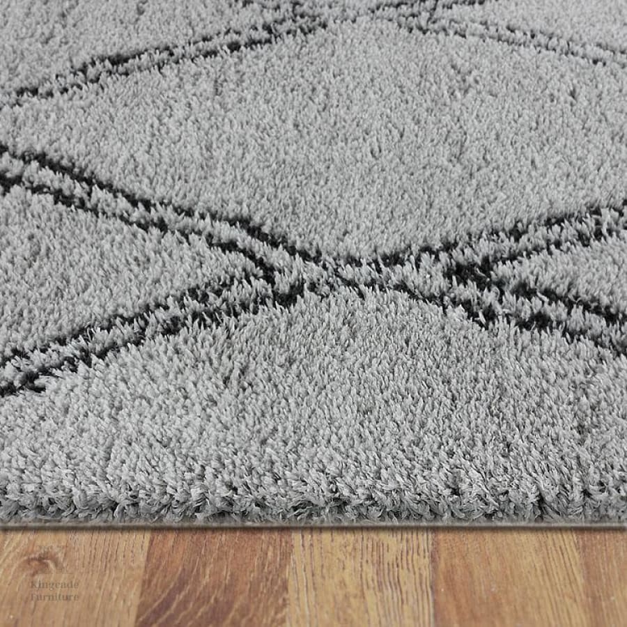 Sorento Shaggy 329 Grey Rug