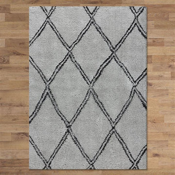 Sorento Shaggy 329 Grey Rug