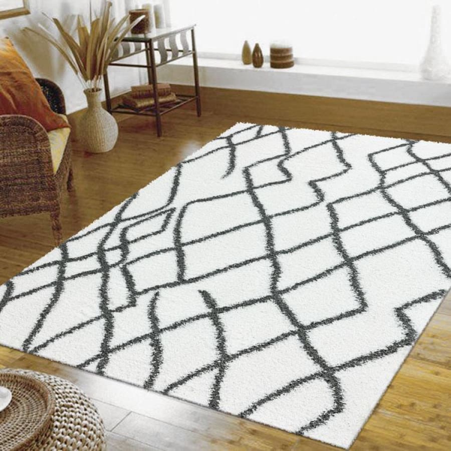 Sorento Shaggy 346 Cream Rug