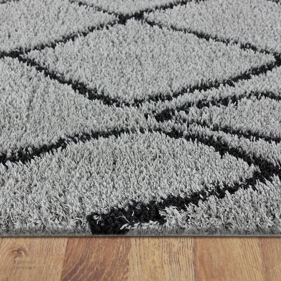 Sorento Shaggy 346 Grey Rug