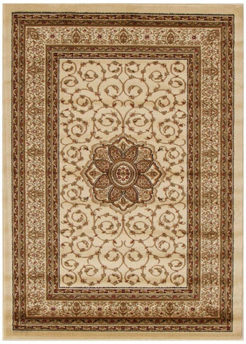 Van Classic Pattern Ivory Rug Traditional