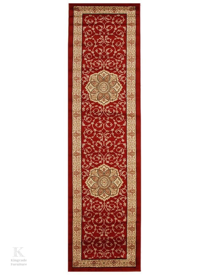 Van Classic Pattern Red Rug Traditional