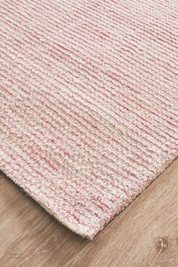 Westminister Rose Cotton Rayon Rug Modern